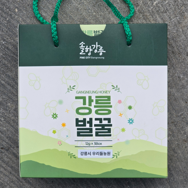 강원더몰,국산꿀 야생 천연 아카시아스틱꿀 12g 30개입 휴대용 부모님선물 효능 산지식송 스틱 1호